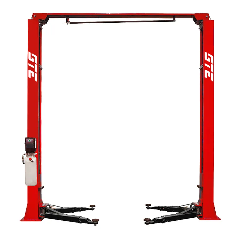 Подъемник электрогидравлический 4т 110-1900мм 2-х стоечный 220В верх.синхрон. (ручн. спуск) GTE купить