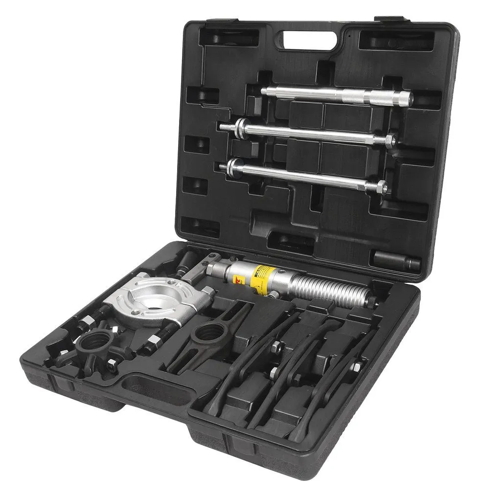 Съемник гидравлический 4т, длина 185/250, ширина 75/55-255/110, поршень 60мм в кейсе JTC купить