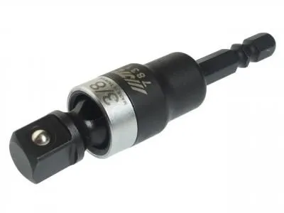 Адаптер 1/4"х3/8" карданный под шуруповерт JTC