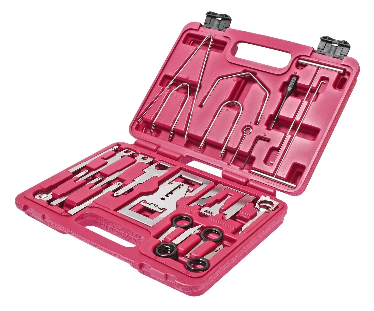 Набор инструментов для демонтажа авторадиоаппаратуры 46 предметов универсальный в кейсе JTC купить