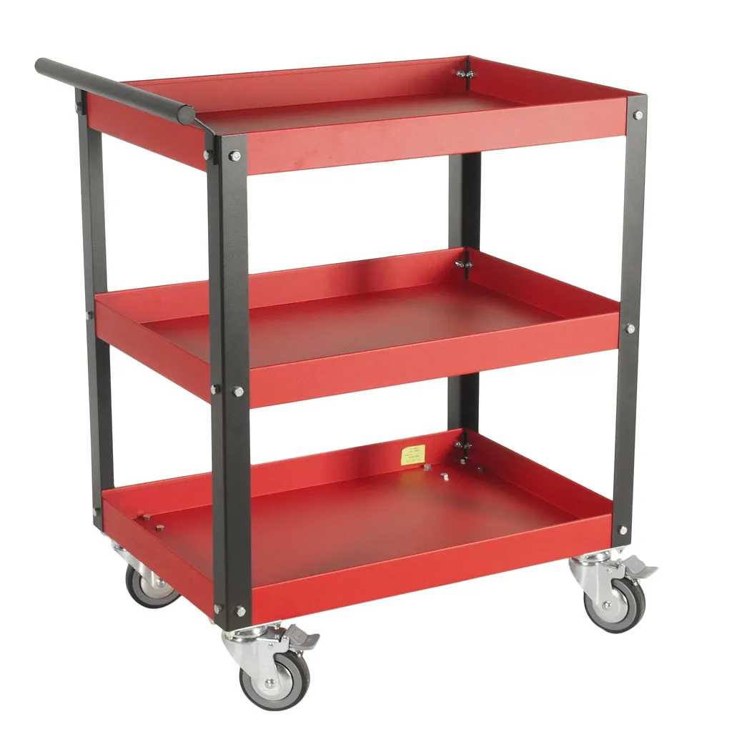 Тележка инструментальная 3 полки (JTC-5921) открытого типа 684х469х870мм JTC купить