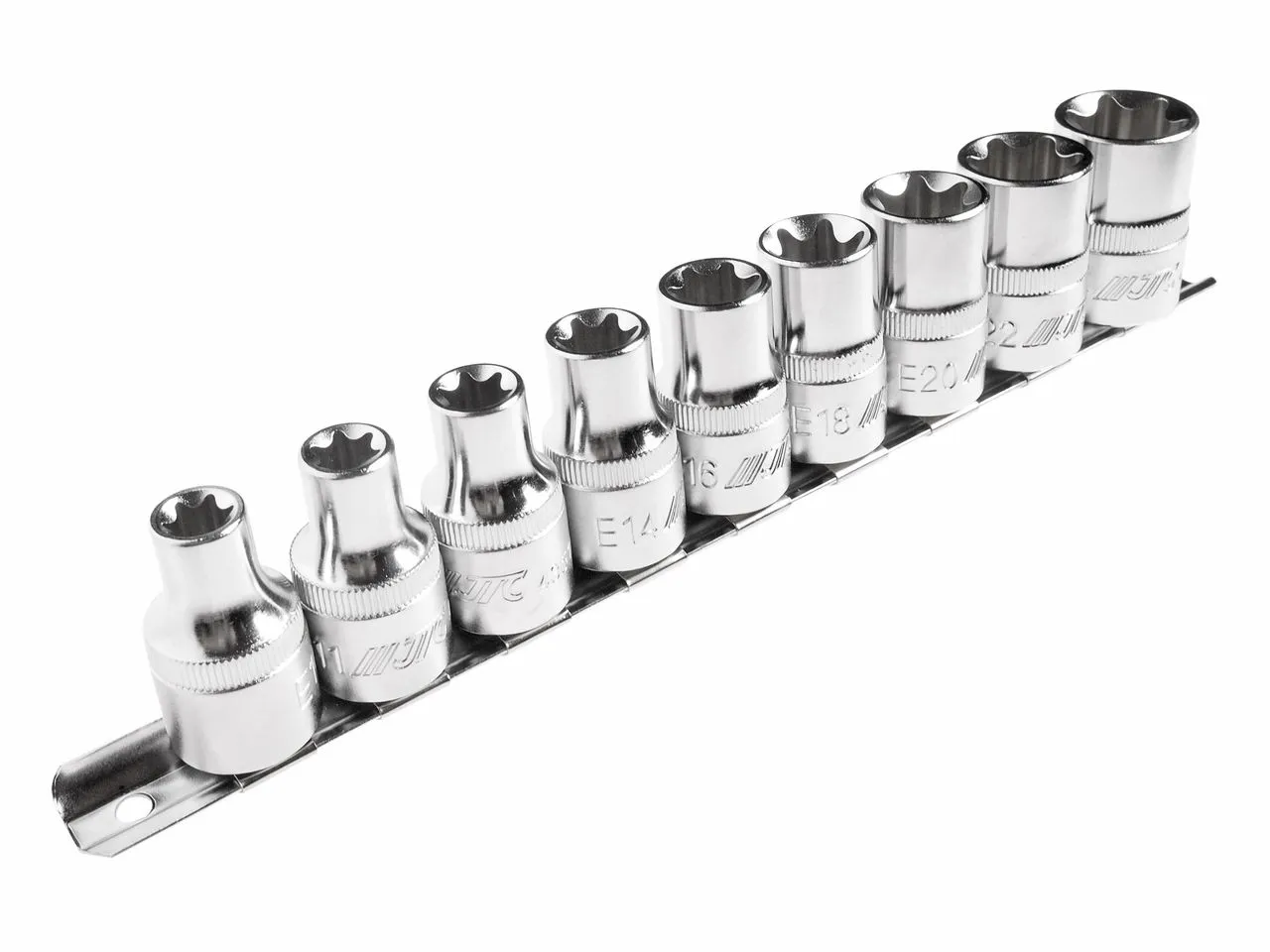 Набор головок торцевых 1/2" TORX Е10-Е24 9 предметов JTC фото товара COMPASS MARKET Набор головок торцевых 1/2" TORX Е10-Е24 9 предметов JTC купить