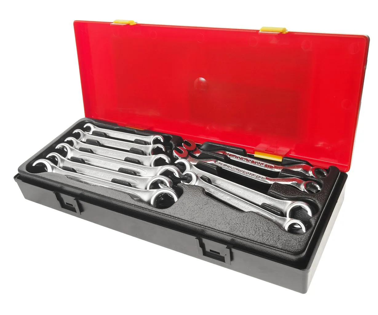 Набор ключей разрезных евро-типа 10 предметов в кейсе JTC купить