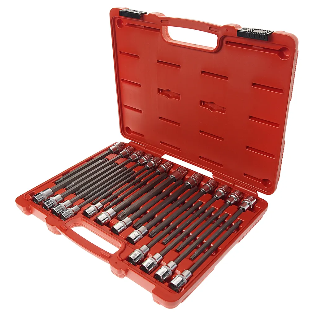 Набор головок с насадкой 24 предмета в кейсе JTC купить