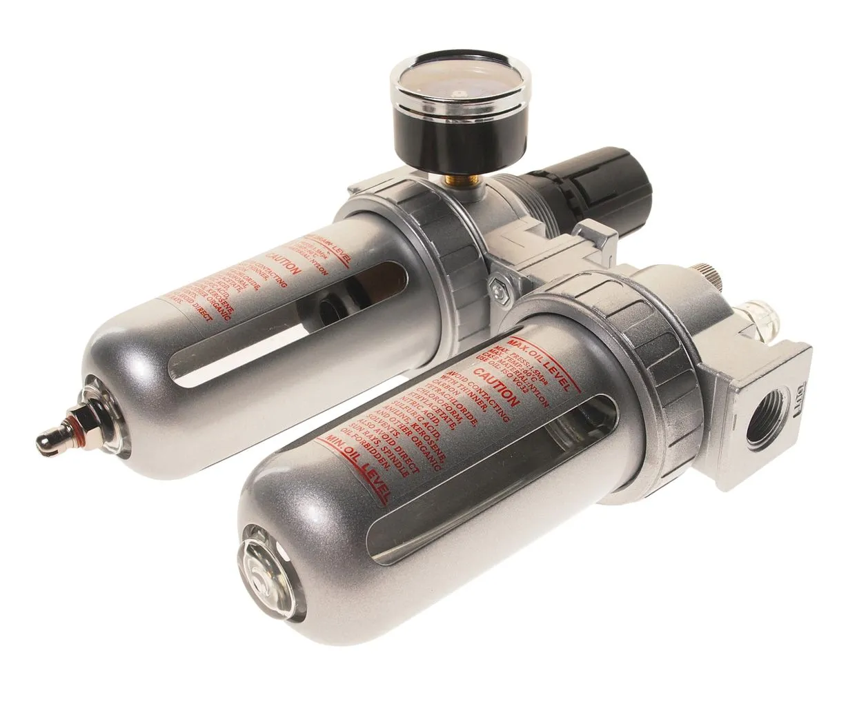 Блок подготовки воздуха (лубрикатор,осушитель) 3/8” металл. переключ. 215PSI 2500л/мин. 125мл JTC купить