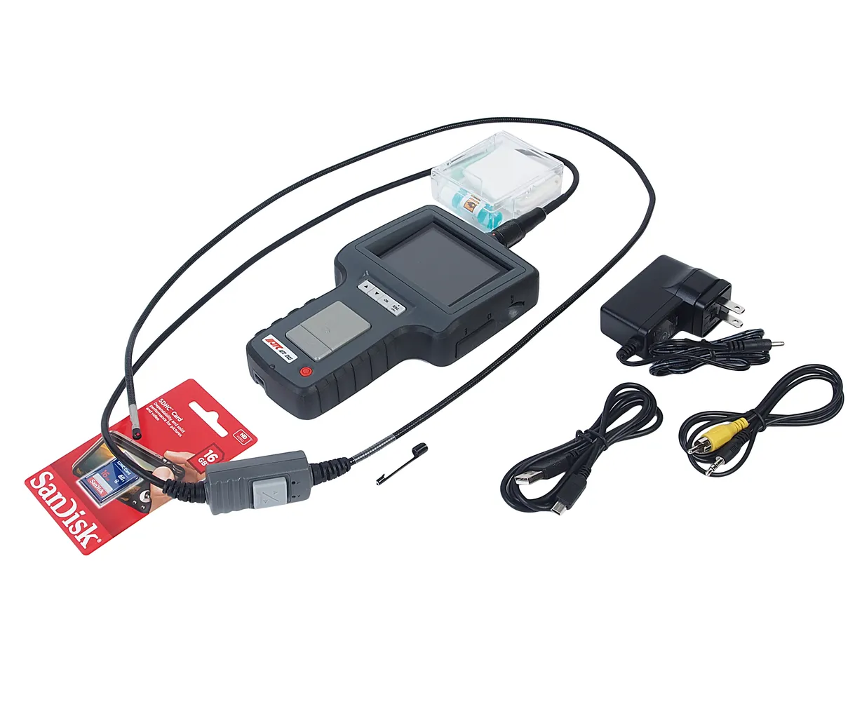 Бороскоп многофункциональный, зонд 5.5мм, L=1000мм дисплей 3.5" TFT LCD, питание АС/DC JTC купить