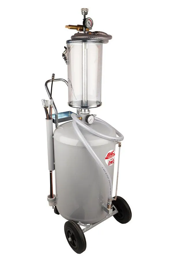 APAC 1836 Установка для откачки масла и антифриза с мерной емкостью, мобильная