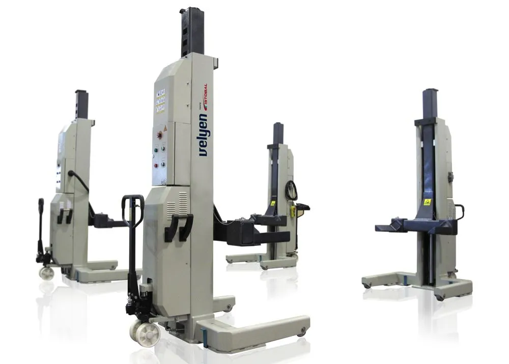 Электрогидравлический подъемник Velyen 4EF0310W Колонны подкатные г/п 4х8,5 т. электрогидравлические с беспроводной синхронизацией