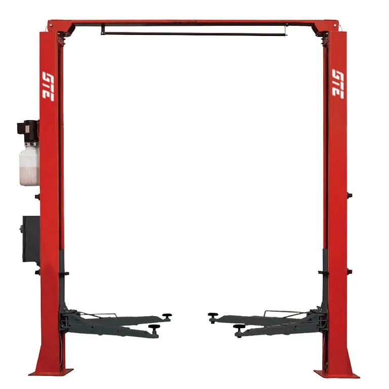 Электрогидравлический подъемник Подъемник электрогидравлический 4т 2-х стоечный 220В с верх.синхронизацией (электрический спуск) GTE