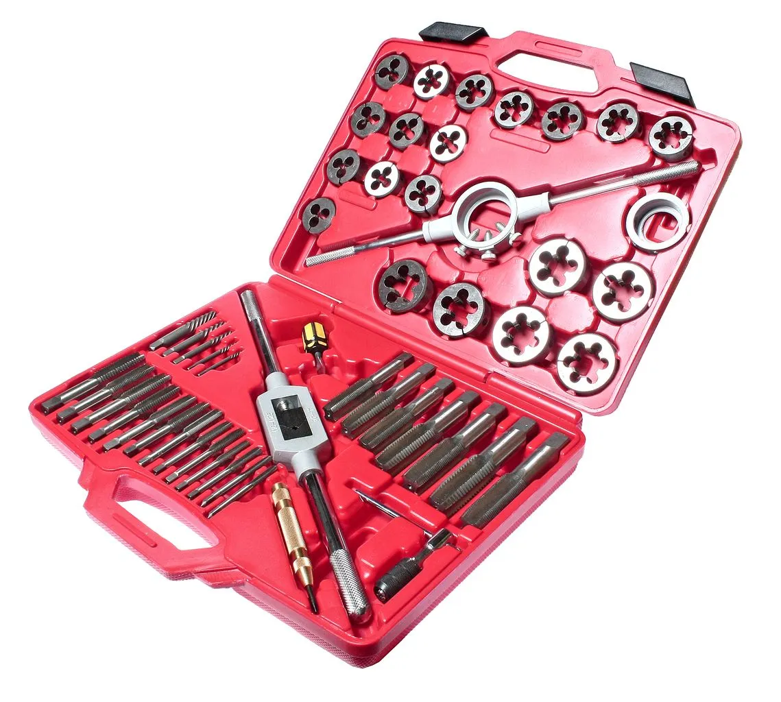 Набор метчиков и плашек 51 предмет в кейсе JTC купить