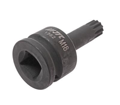 Головка для демонтажа ступицы с насадкой 3/4" М18 SPLINE L=88мм (VW AUDI) ударная задней полуоси JTC