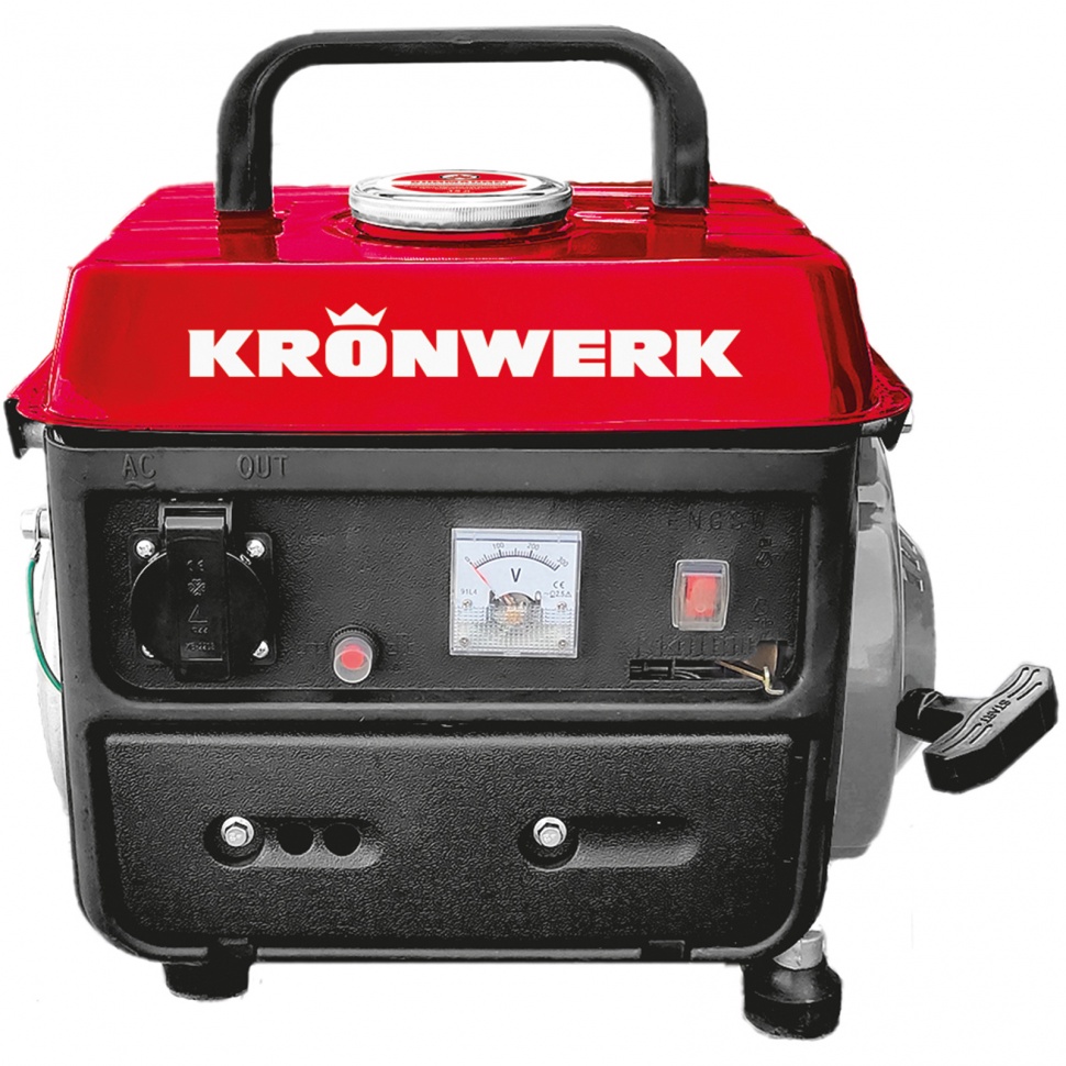 Генератор бензиновый LK-950, 0.8 кВт, 230 В, 2-х тактный двигатель, 4 л, ручной стартер Kronwerk купить